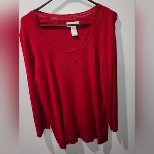 Worthington Red Knit Sweater